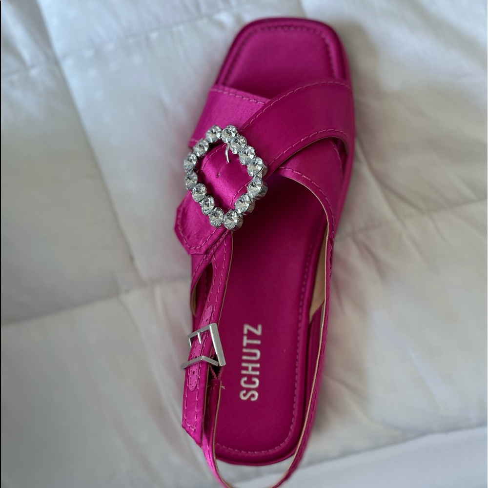 Schutz Rhinestone Sandals.  Brand New.